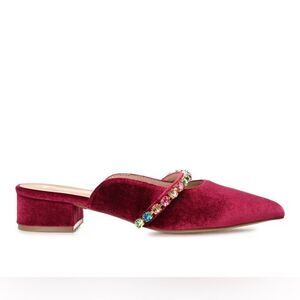 WOMEN'S JOURNEE COLLECTION JEWEL MULES
